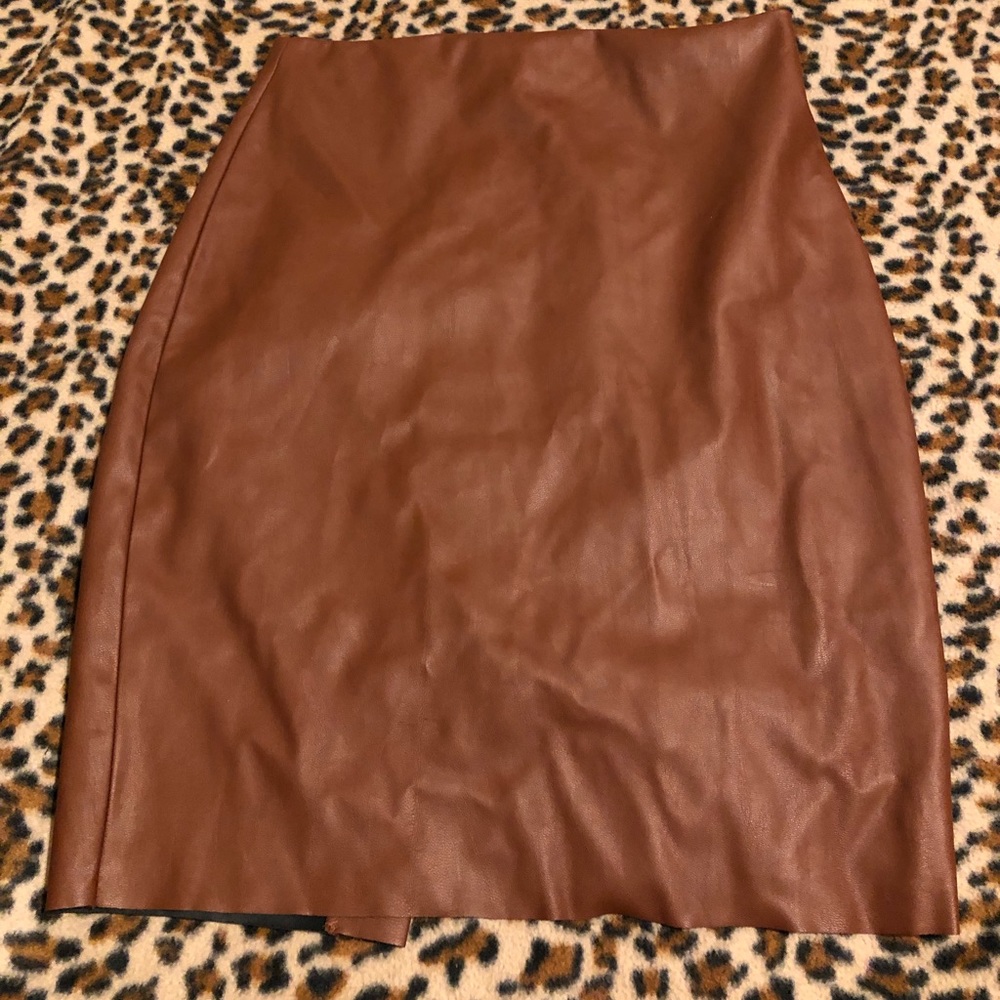 Express Leather Skirt